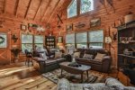 Vaulted ceilings with abundant natural light